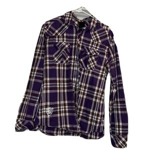 Jack and Jones Purple Button Up Men’s L